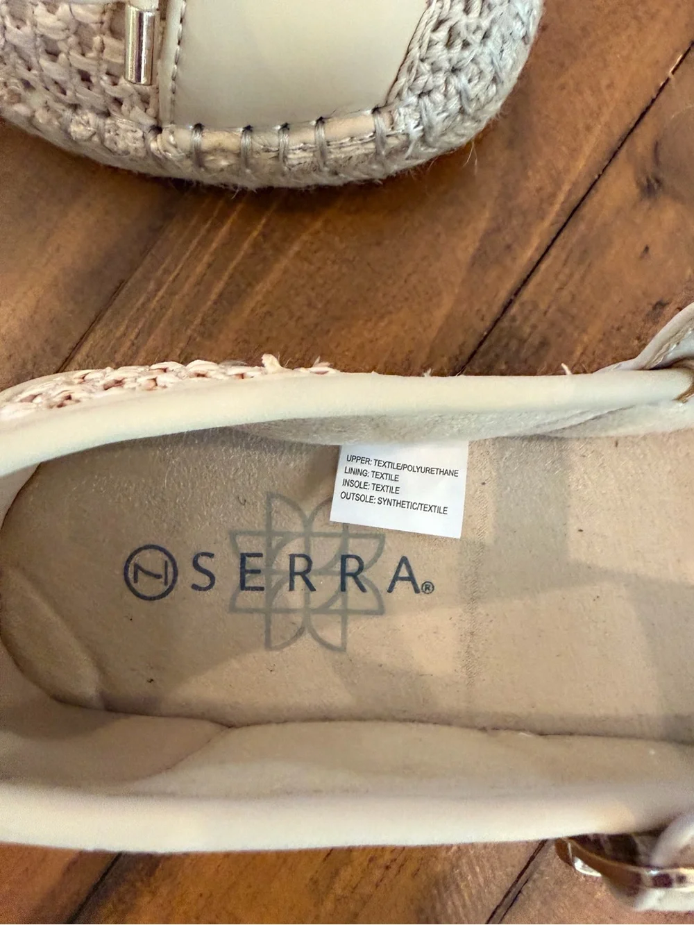 Serra Woven Mary Jane Espadrille Flats with Bow Accent NWT